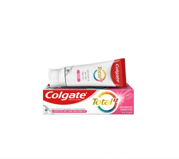 COLGATE- משחת שיניים טוטאל סנסיטיב לשיניים רגישות 12 שעות הגנה
