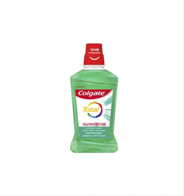 COLGATE - 
מי פה טוטאל ירוק ספרמינט 12 שעות הגנה ללא אלכוהול