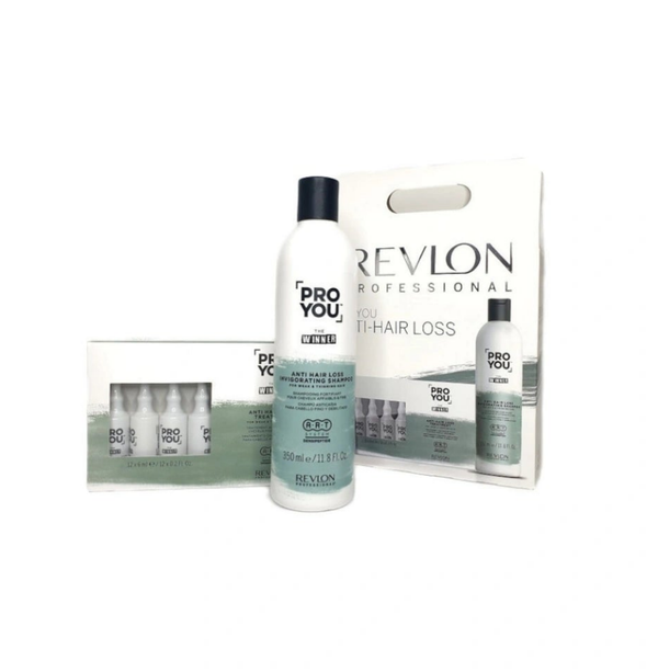 REVLON- ערכה למניעת נשירה אמפולות + שמפו רבלון REVLON PRO YOU