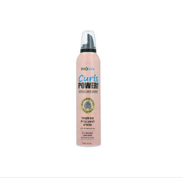 PRO HAIR + מוס מקצועי לעיצוב ובניית תלתלים