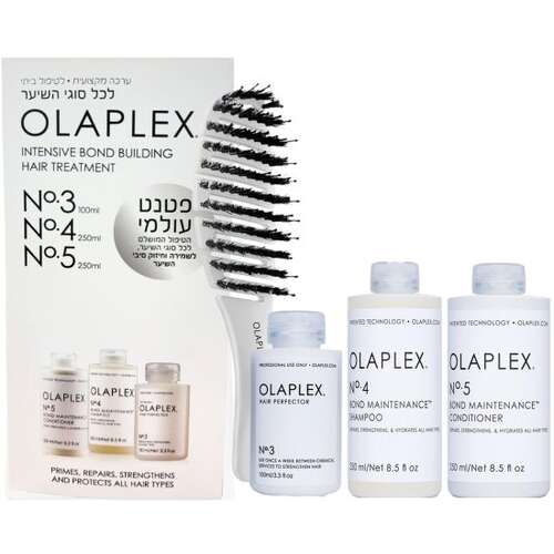 OLAPLEX - ערכה טיפולית לחיזוק סיב השיער - 4 מוצרים 781930799850