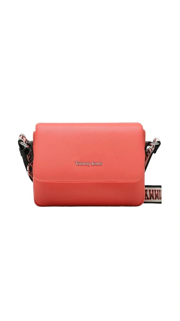 Logo Tape Flap Crossbody Bag