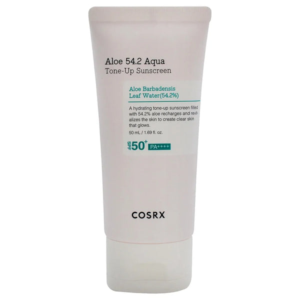 Cosrx - Aloe 54.2 Aqua Tone-Up Sunscreen SPF 50 Plus for Unisex - 1.69 oz Sunscreen