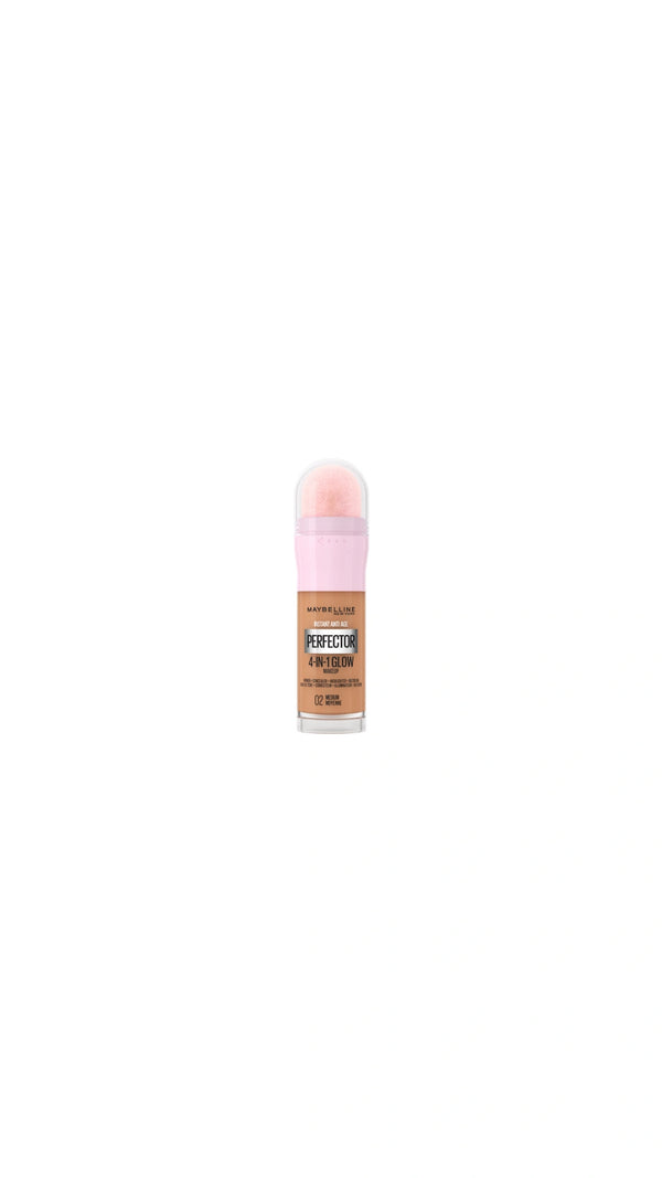 Maybelline  - PERFECTOR GLOW מייק אפ 4 ב-1 - MEDIUM 02