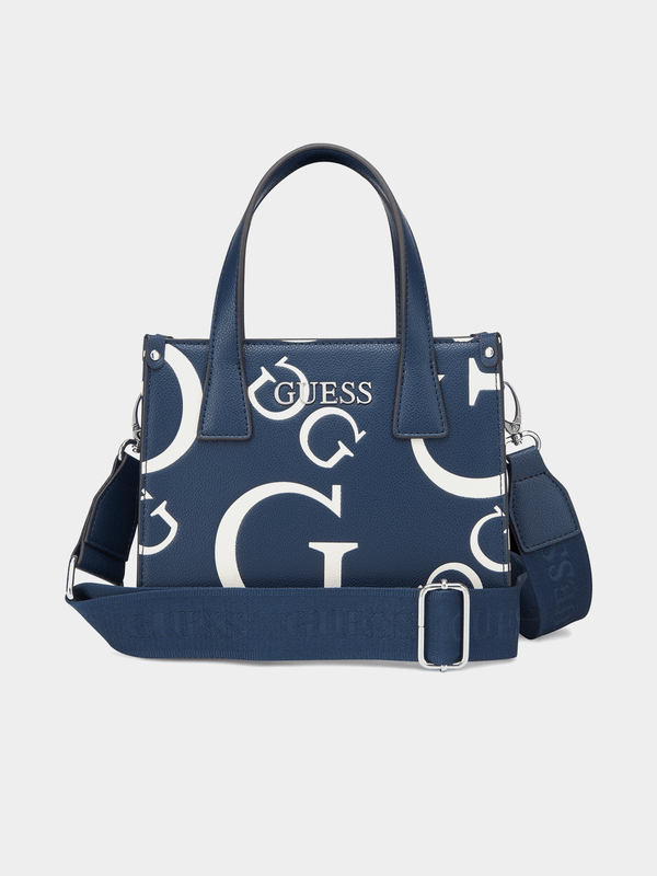 Guess - Women's Guess Navy Forber Mini Tote Handbag