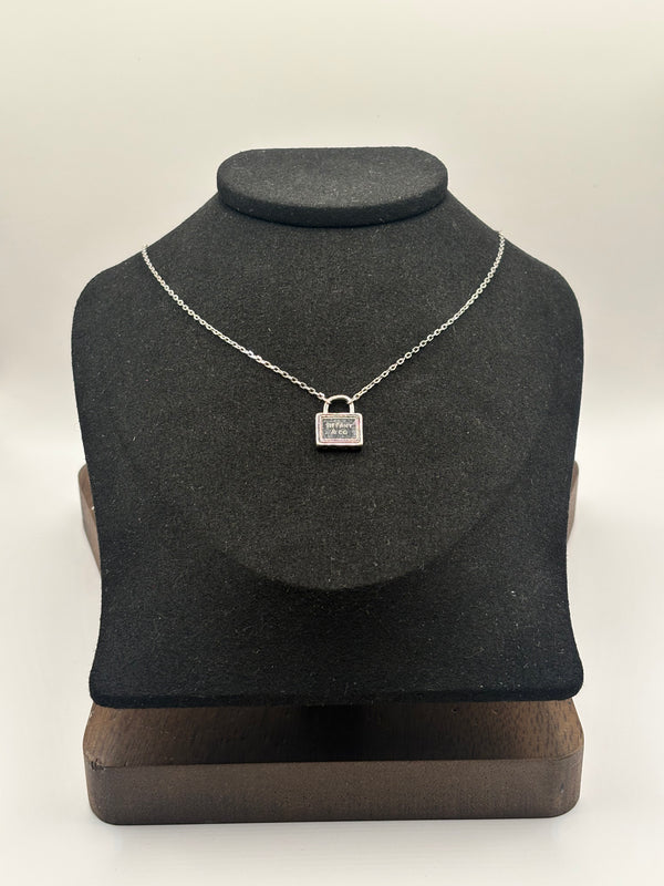 שרשרת כסף בהשראת Tiffany & Co – תליון מנעול