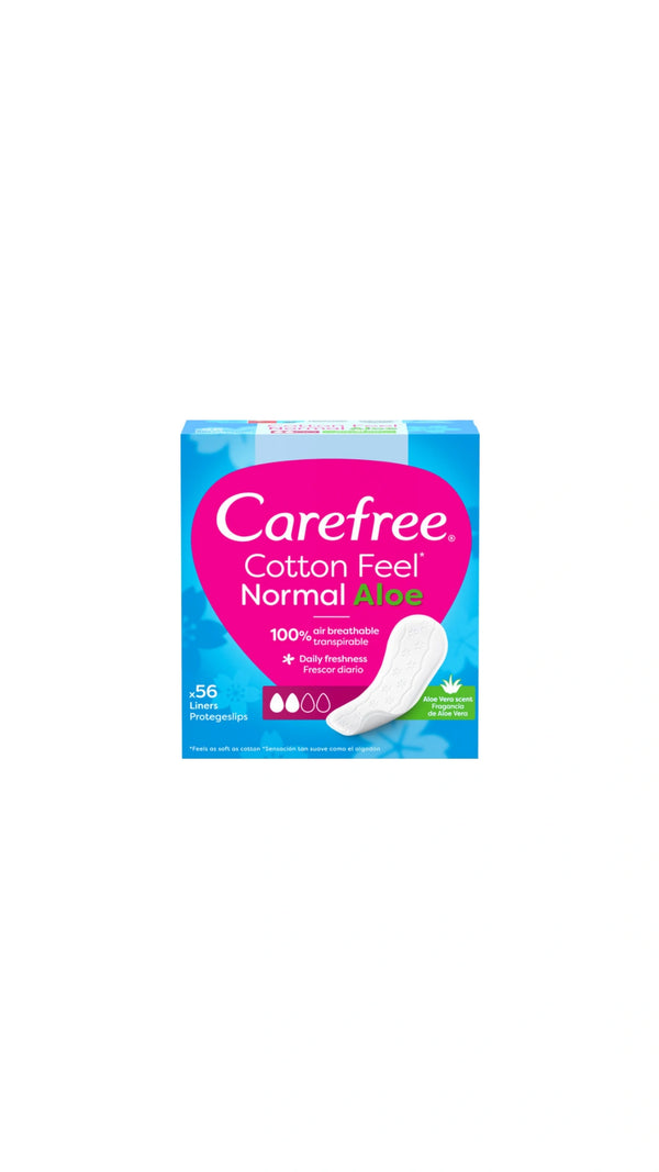 Carefree - מגני תחתון אווריריים מכיל אלו-ורה טבעי