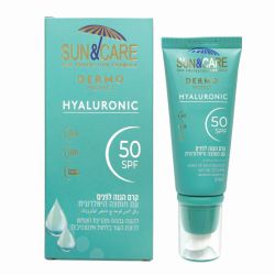 קרם הגנה לפנים עם חומצה היאלרונית SUN&CARE 50SPF